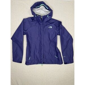The North Face HyVent 2.5L Jacket Womens Small Purple Hooded Rain Coat